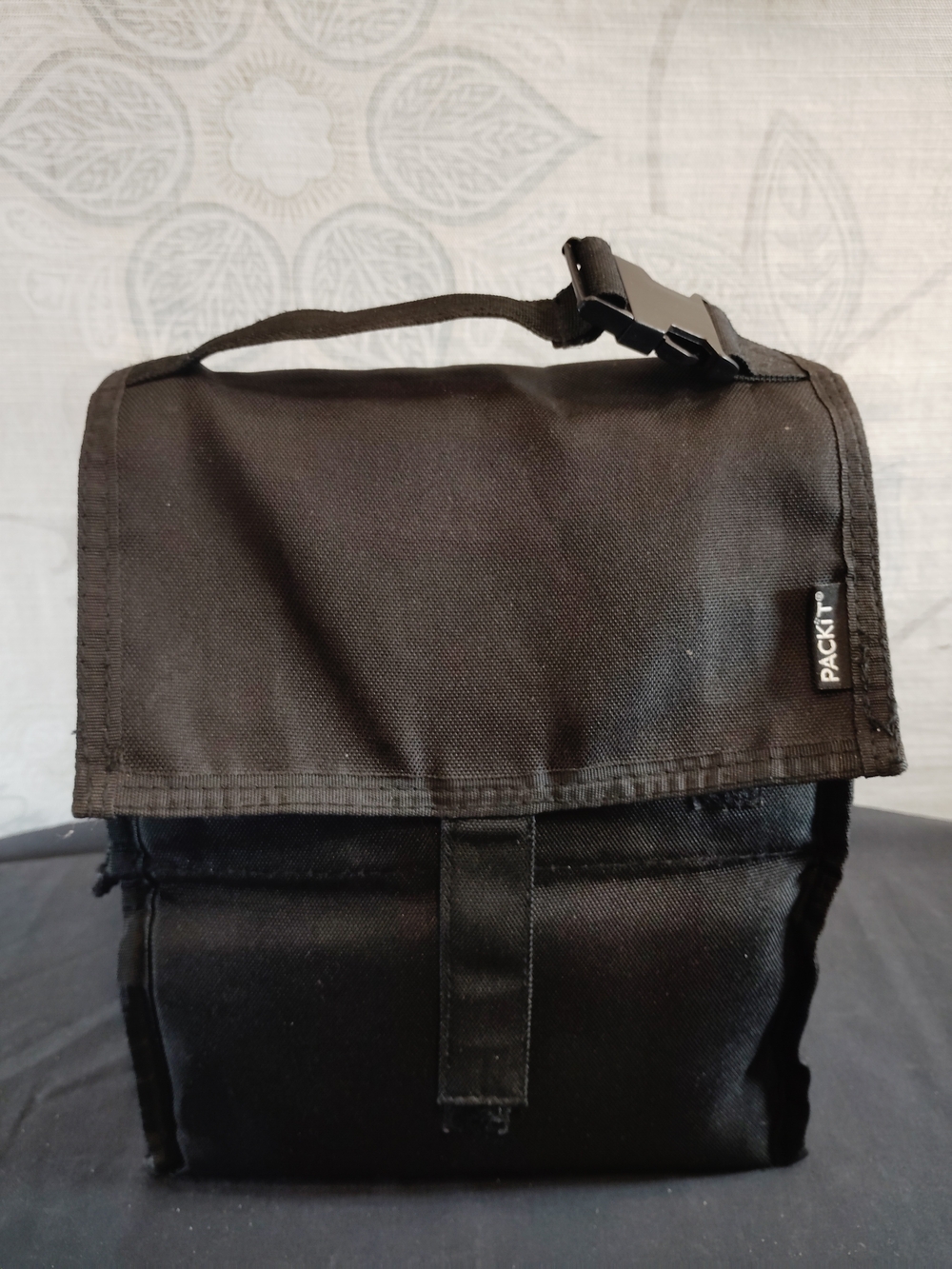 Packit Black Freezable Insulated Lunch Tote Bag